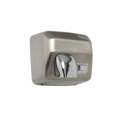 Secamanos de acero inoxidable acabado satinado pulsador