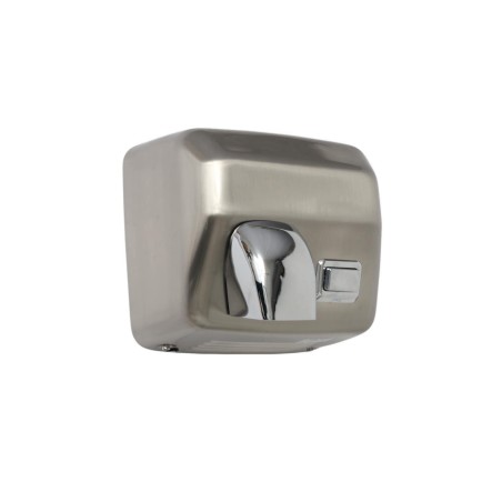 Secamanos de acero inoxidable acabado satinado pulsador